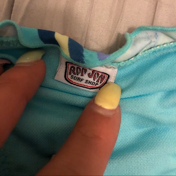 Blue Patterned Bikini Bottoms - Picture 2 of 3